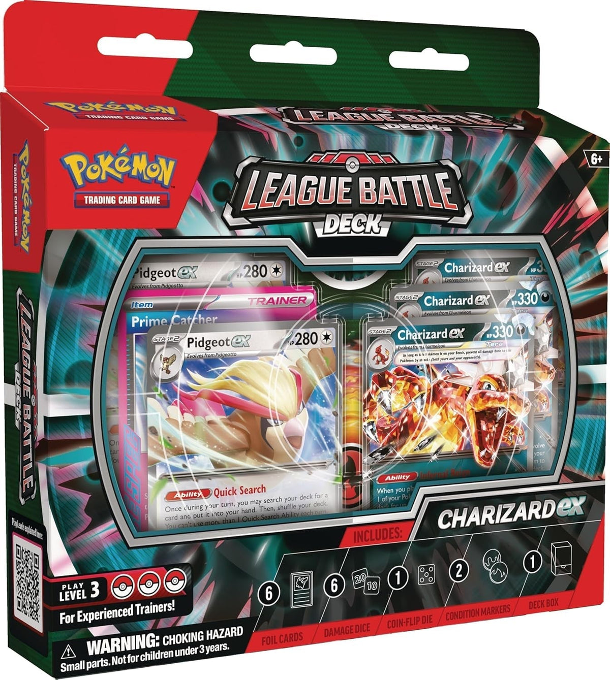 TCG: Charizard Ex League Battle Deck (1 Ready-To-Play 60-Card Deck Including Charizard Ex and Pidgeot Ex)