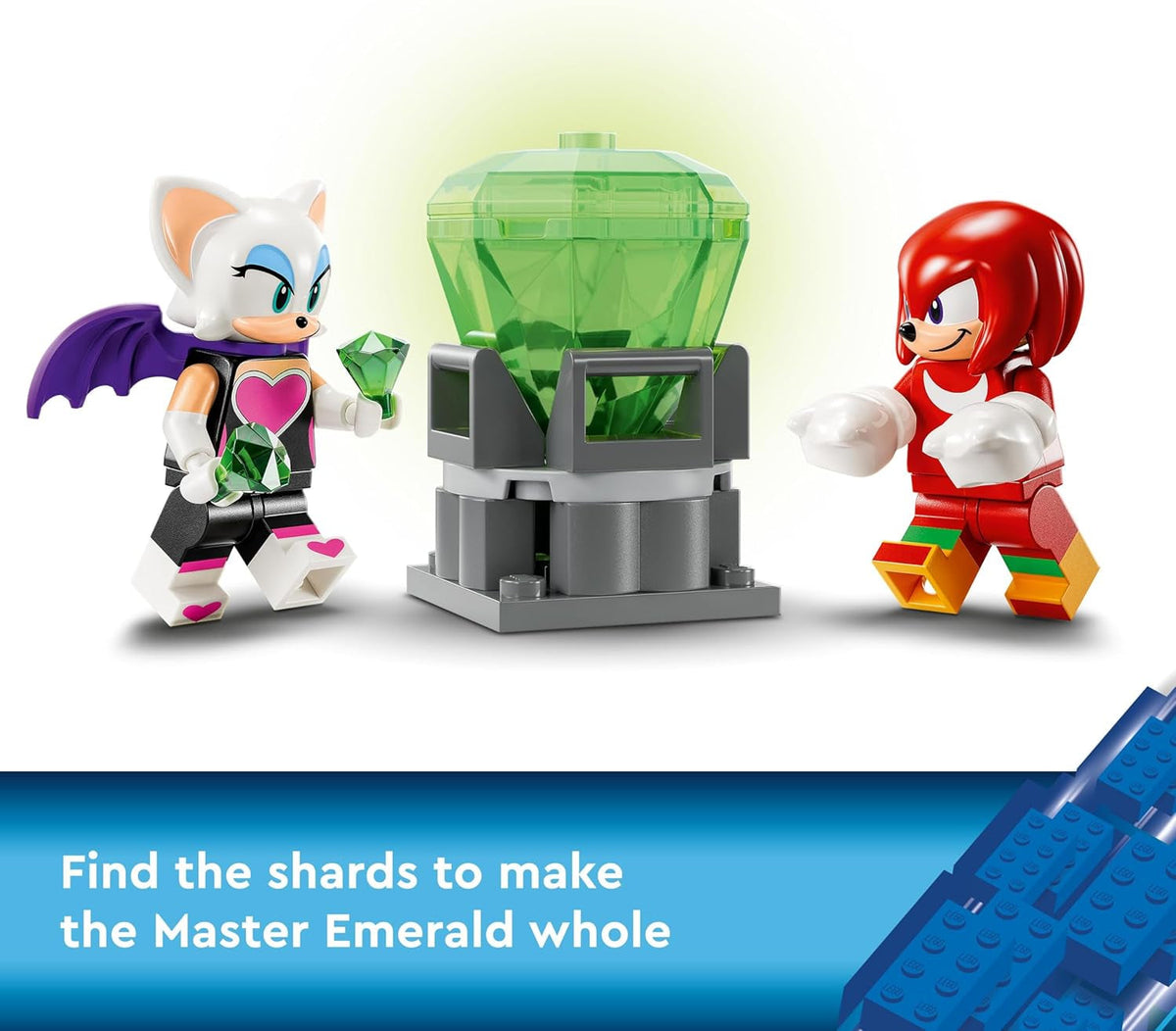 Sonic the Hedgehog Knuckles’ Guardian Mech, Action Figure Toy for Kids Boys & Girls with Video Game Character Figures Incl. Knuckles and Rouge the Bat, plus a Master Emerald, Fun Gift Idea 76996