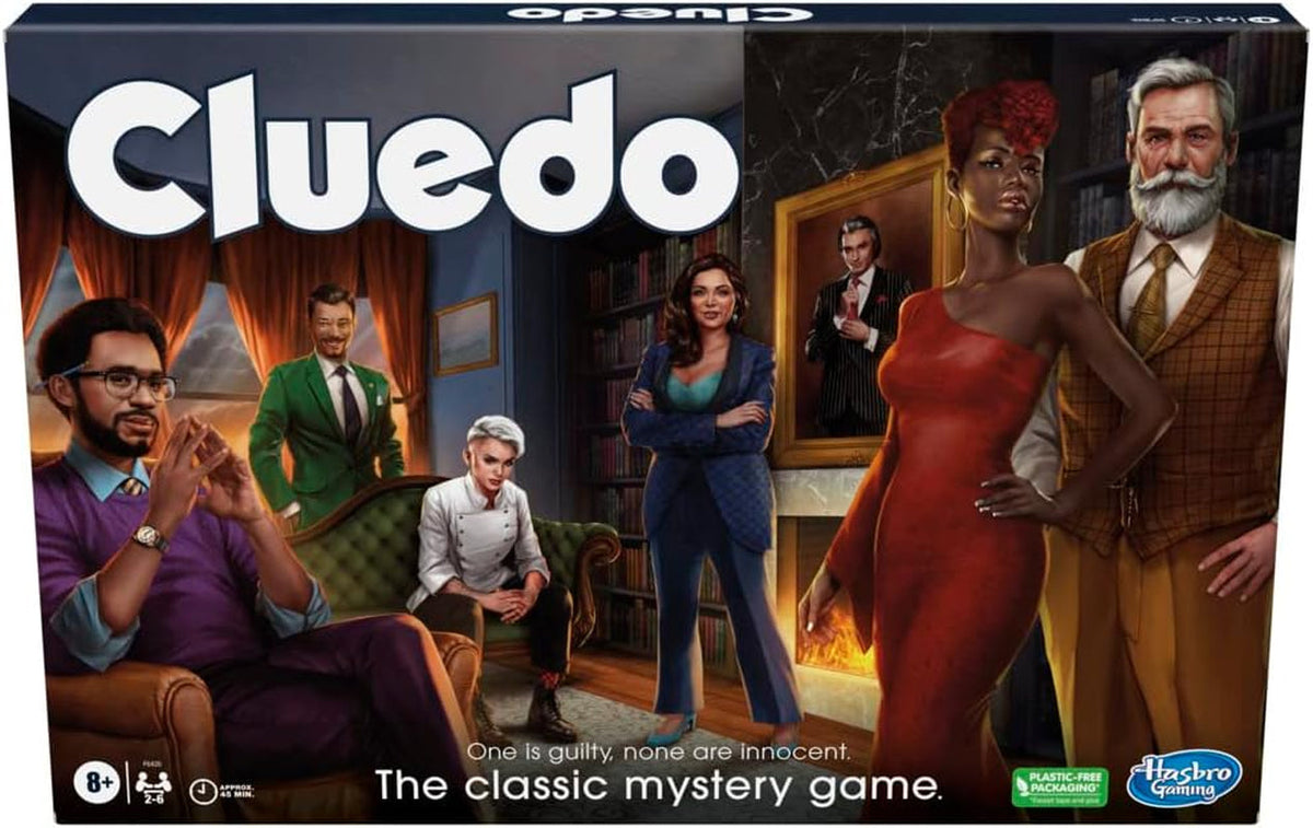 Cluedo, Reimagined Classic for 2-6 Players, Detective Board Game for 8+ Year Old Boys and Girls
