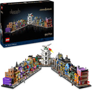 Harry Potter Diagon Alley Wizarding Shops Building Set for Adults, Collectible Display Model Features Microscale Brick-Built Stores & 12 Microfigures, Gift Idea for Women and Men 76444