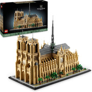 Architecture Notre-Dame De Paris Set, Model Kit for Adults to Build, Home or Office Décor, Collectible Gift for History-Loving Men, Women, Him or Her 21061