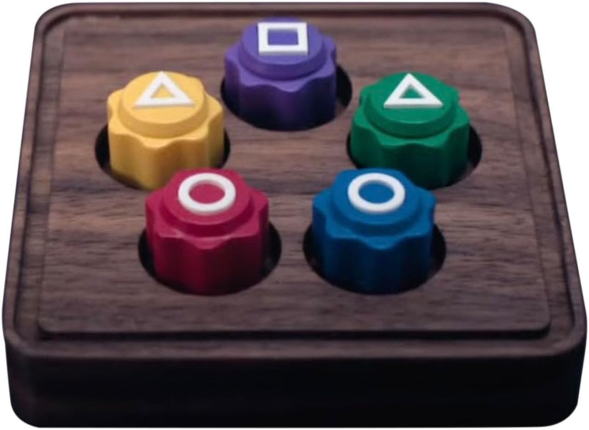 Gonggi Korean Traditional Play Game Set, Family Travel Games- Jebi Chagi, Gong-Gi, Biseokchigi, Paeng-Y, DDAKJI, Portable & Durable Gonggi Folk Game Set for TV Fans