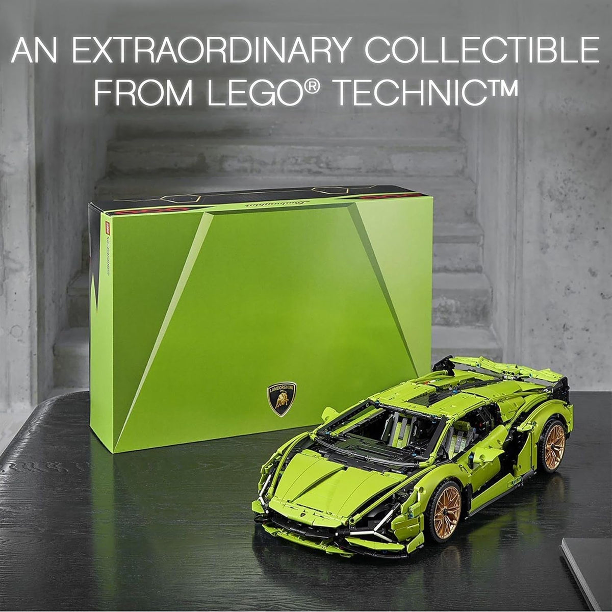 Technic Lamborghini Sián FKP 37 Race Car Model Building Kit for Adults, Idea for Men and Women, Advanced Collectible Set 42115