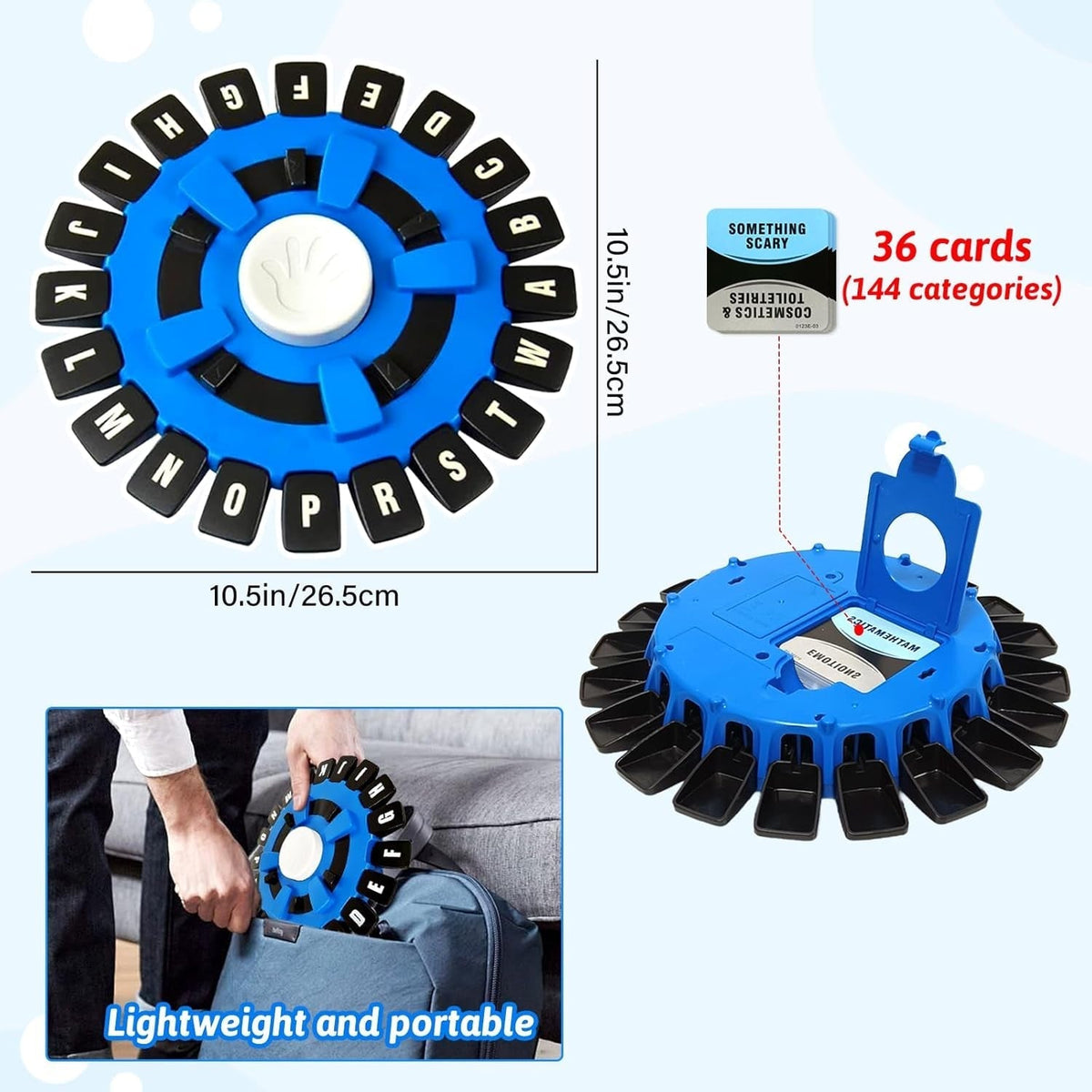 Word Game Fun Toy the Quick Thinking Games Uk,Board Game Thinking Words,Letter Pressing Word Game,Fast-Paced Family Board Game,Interactive Learning Scrabble Letters Game for Adults Kids Family Games