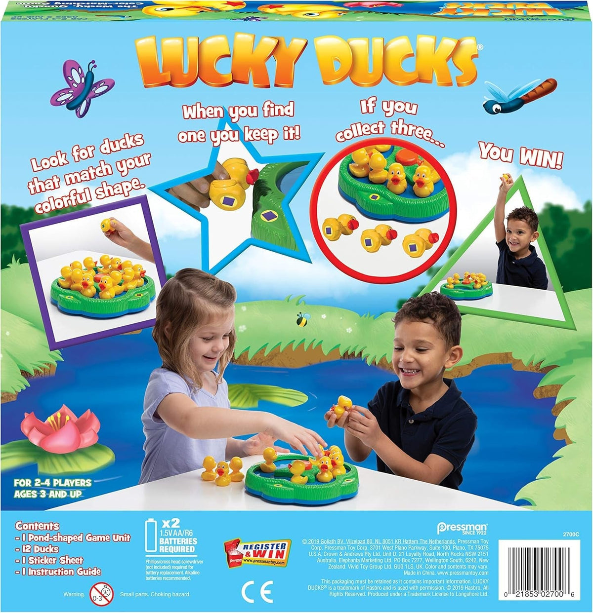 Goliath Games Lucky Ducks, Fun Board Games for Small Kids Aged 3+, Multi-Colour