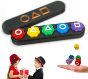 Gonggi Game,5Pcs Gonggi Korean Game,Gongi Jack Stones Game,Korean Traditional Gong Gi Game Play for Squid Tv Fans and Kids (1 Set)