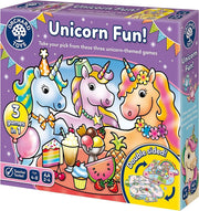 Unicorn Fun! - 3 in 1 Educational Board Games for 4+ Year Olds - Unicorn Gifts for Girls and Boys - Number and Counting Games for Kids - Age 4-8 Years - 2-4 Players
