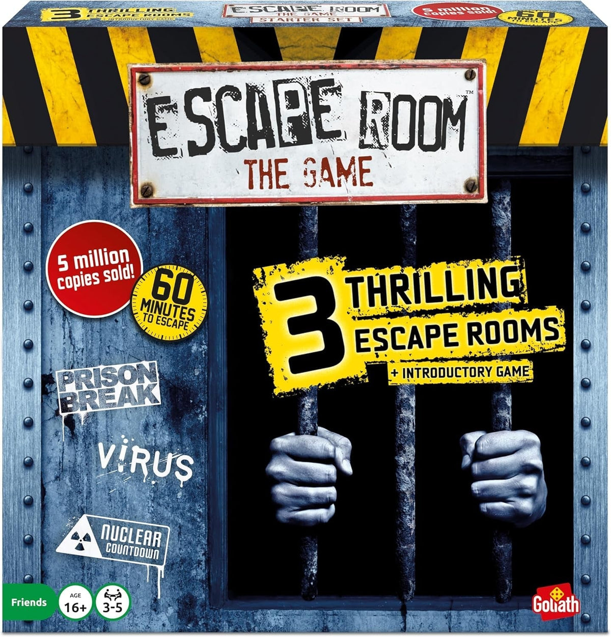 Games Presents: Escape Room - the Game | 3 Thrilling Escape Rooms in Your Own Home! | Board Games for Adults | for 3-5 Players | Ages 16+ | Styles May Vary