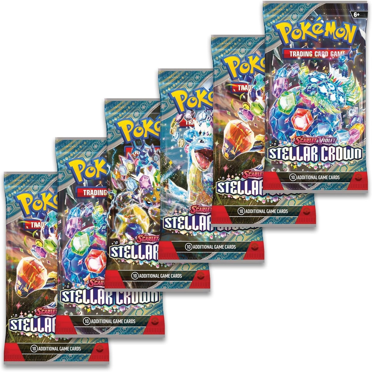 TCG: Scarlet & Violet—Stellar Crown Booster Bundle (6 Booster Packs)