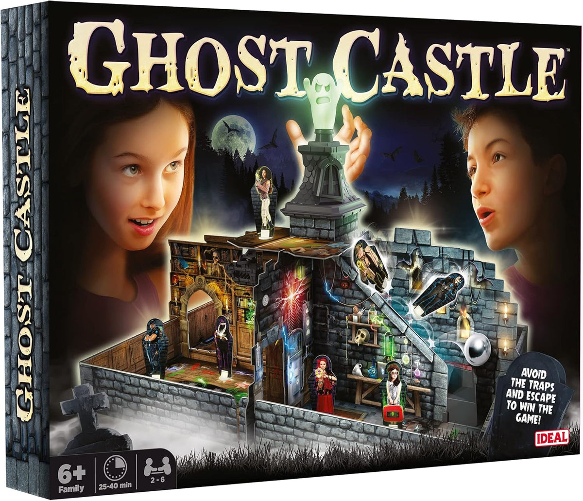 | Ghost Castle Avoid the Traps and Escape the Haunted Castle! | Family Games | for 2-6 Players | Ages 6+, Multicolor
