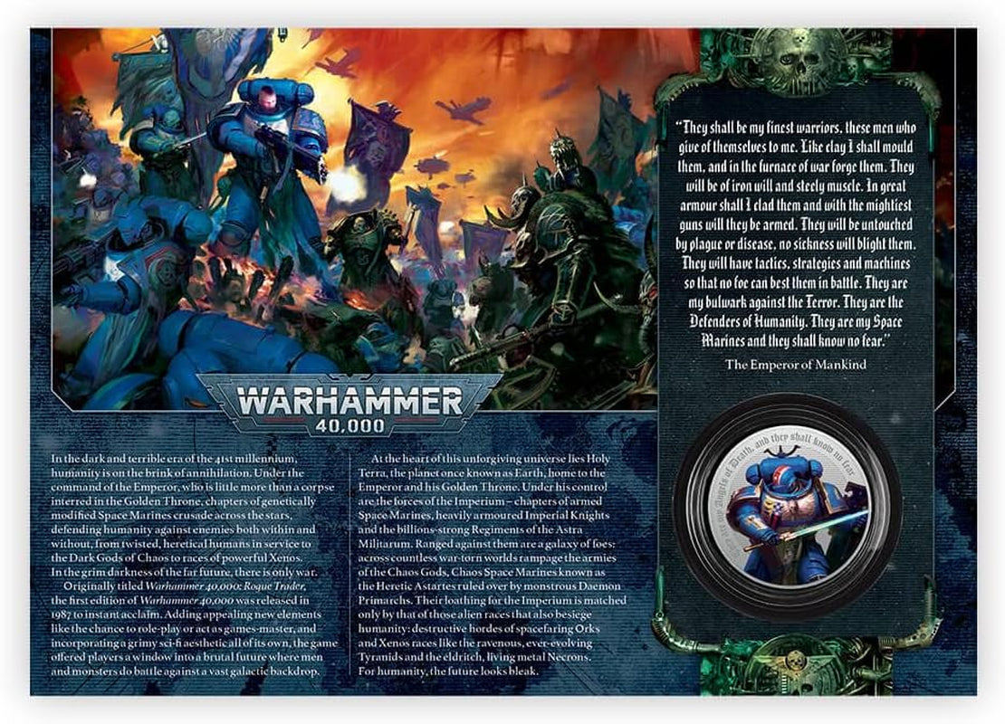 Official Limited Edition Warhammer 40,000 Medal Cover by .