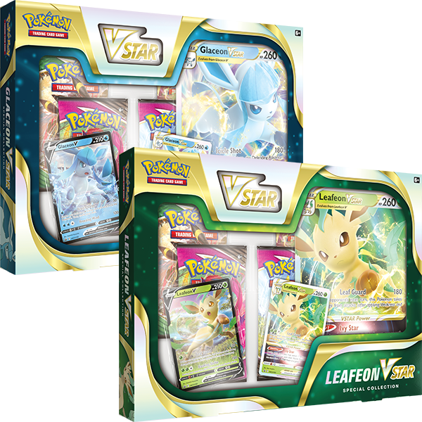 Pokemon TCG Leafeon V-Star / Glaceon V-Star Special Collection Box
