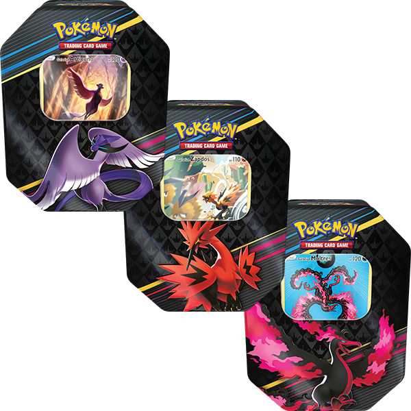 Pokemon TCG Crown Zenith Tin Moltres/Articuno/Zapdos