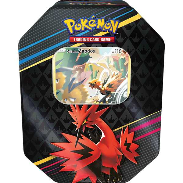 Pokemon TCG Crown Zenith Tin Moltres/Articuno/Zapdos