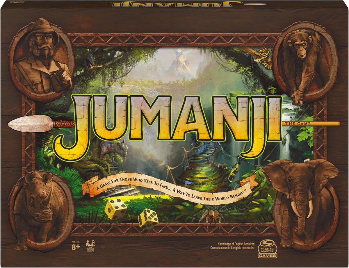Jumanji the Game, the Classic Adventure Board Game for Kids and Families Aged 8 and Up