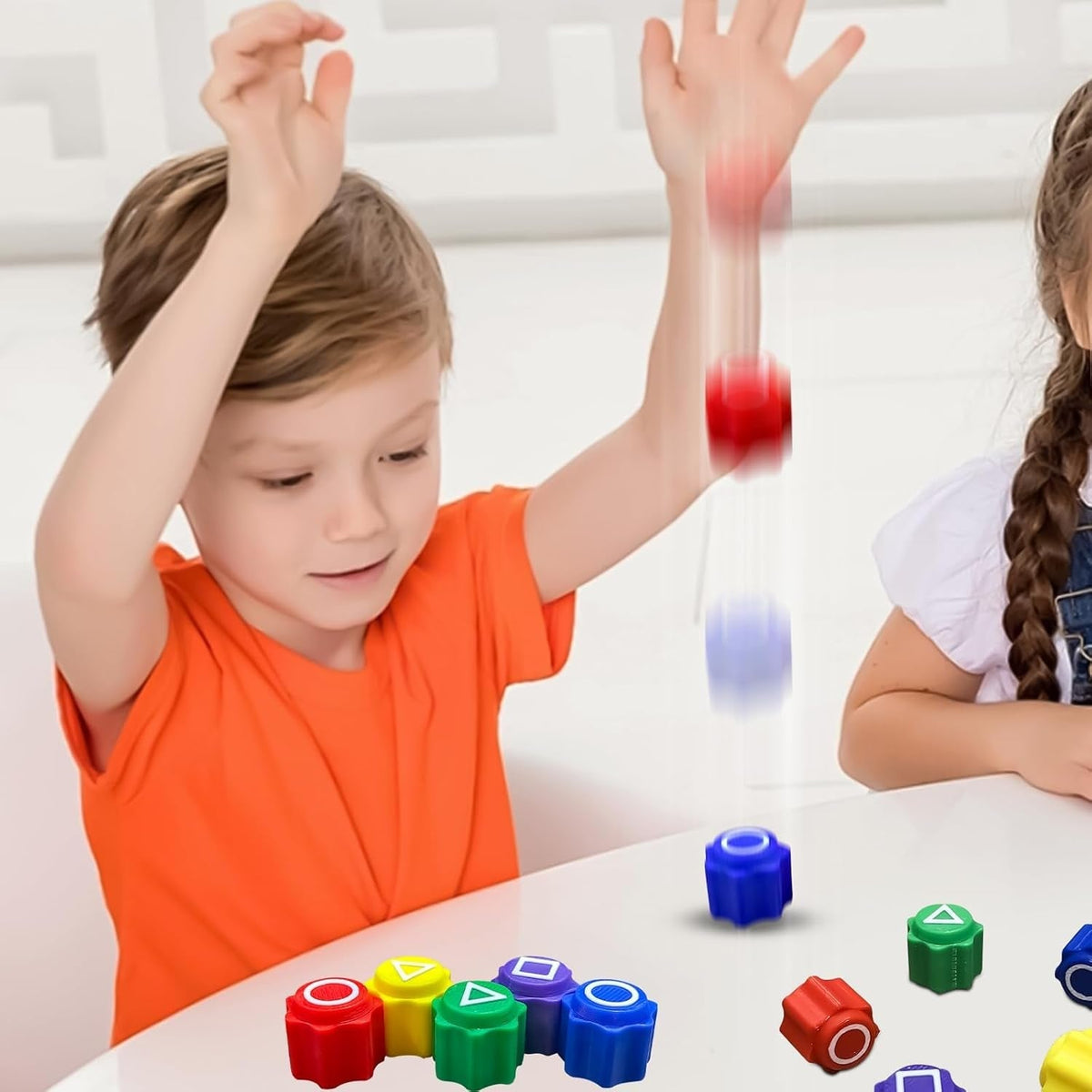 Squid Ga Me, Traditional Gonggi Game Play Game with Colorful Pebbles, Fun Gonggi Korean Game for Family Kids and Adults