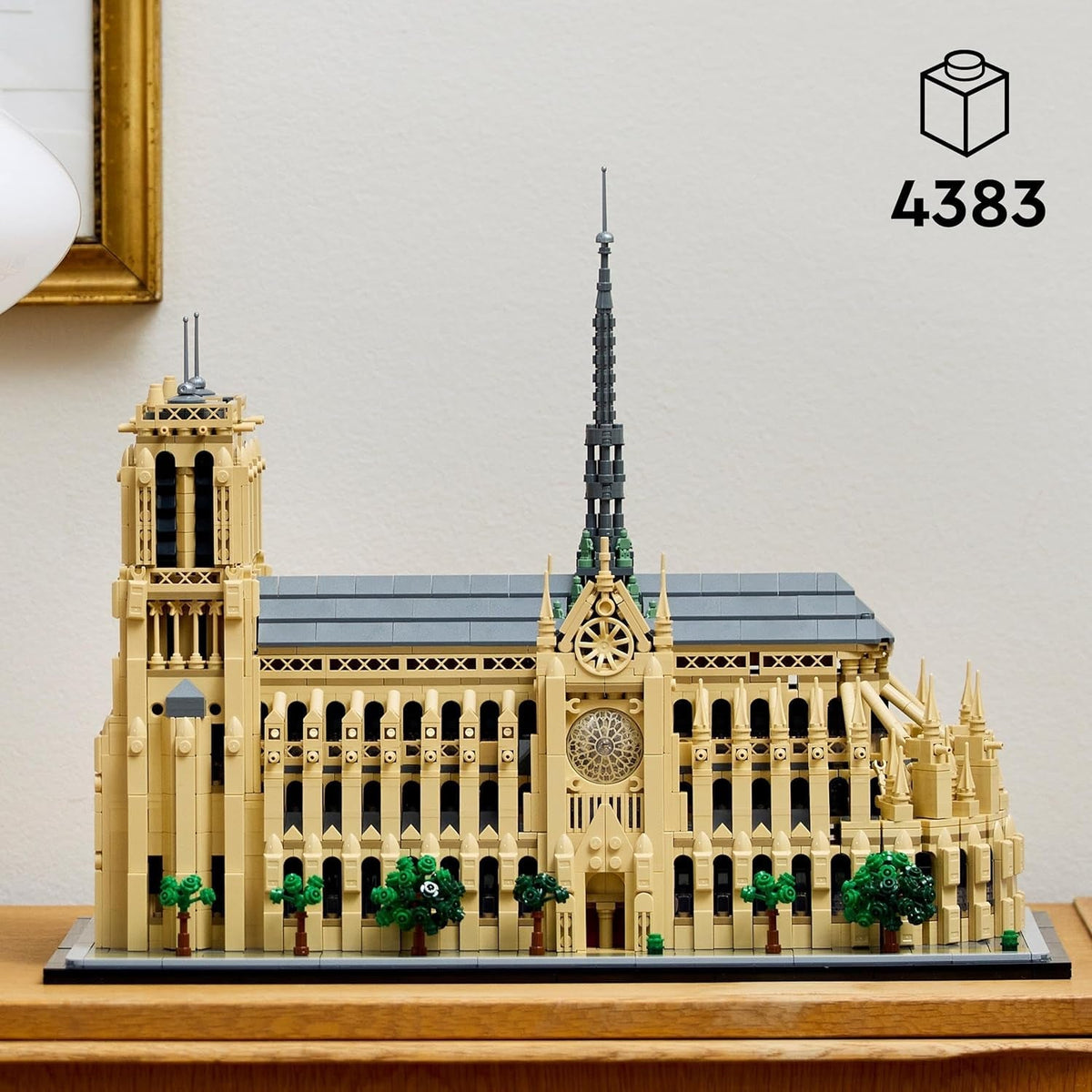 Architecture Notre-Dame De Paris Set, Model Kit for Adults to Build, Home or Office Décor, Collectible Gift for History-Loving Men, Women, Him or Her 21061