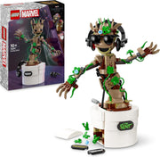 Marvel Dancing Groot Buildable Animated Toy Action Figure, Guardians of the Galaxy Character, Kids’ Hand-Operated Interactive Playset, Super Hero Gift for 10 plus Year Old Boys and Girls 76297