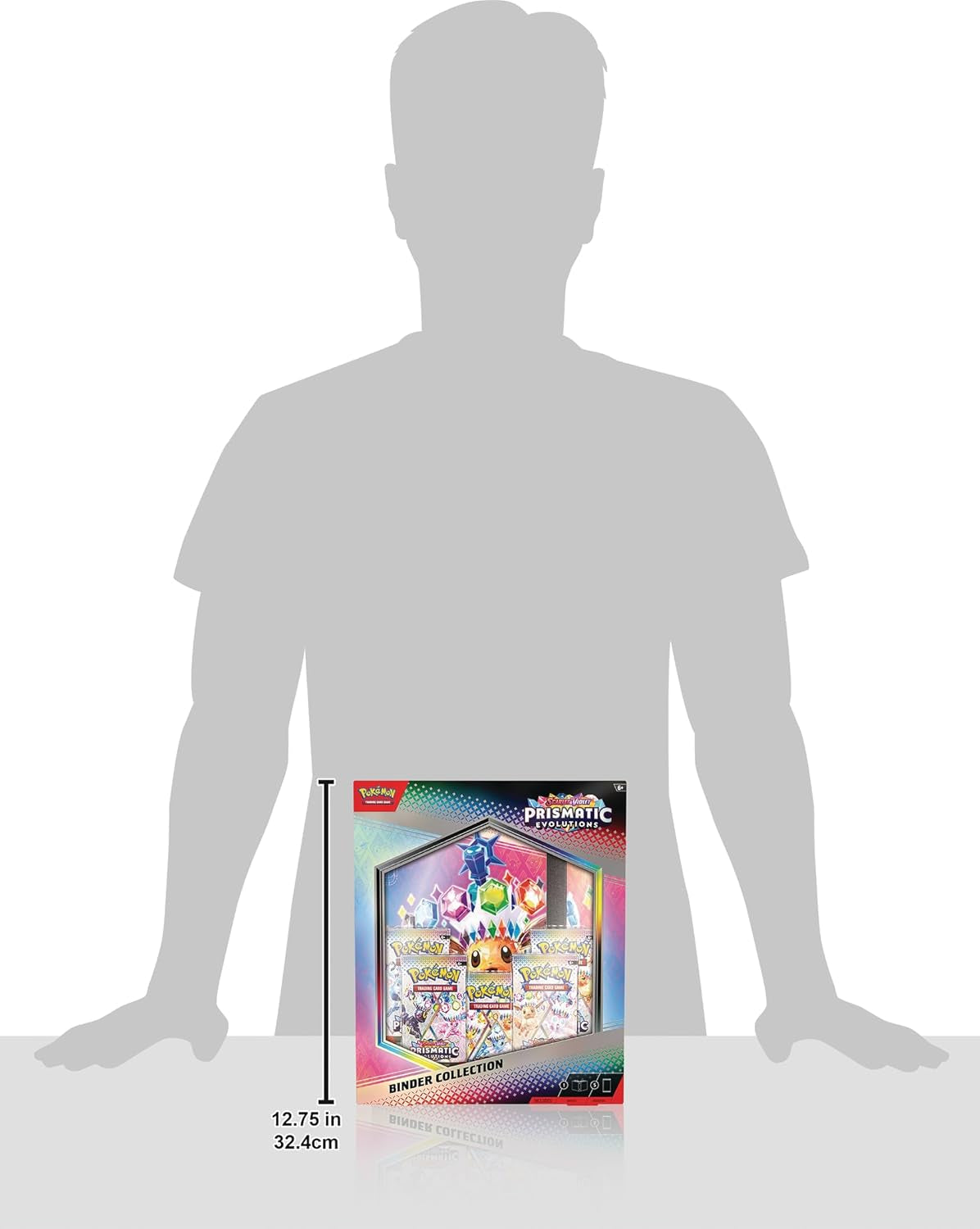 TCG: Scarlet & Violet—Prismatic Evolutions Binder Collection (Binder with 378 Pockets & 5 Booster Packs)