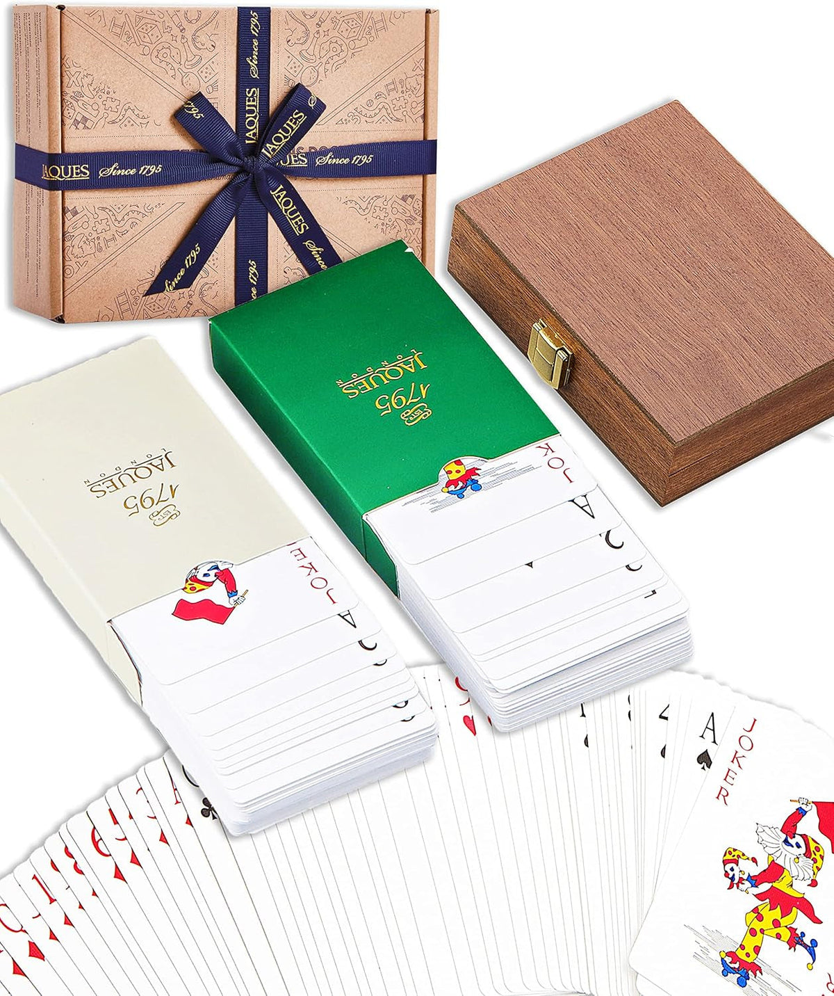 Luxury Playing Cards | Playing Cards Case in Mahogany Wood | Playing Cards Multipack | Deck of Cards | since 1795