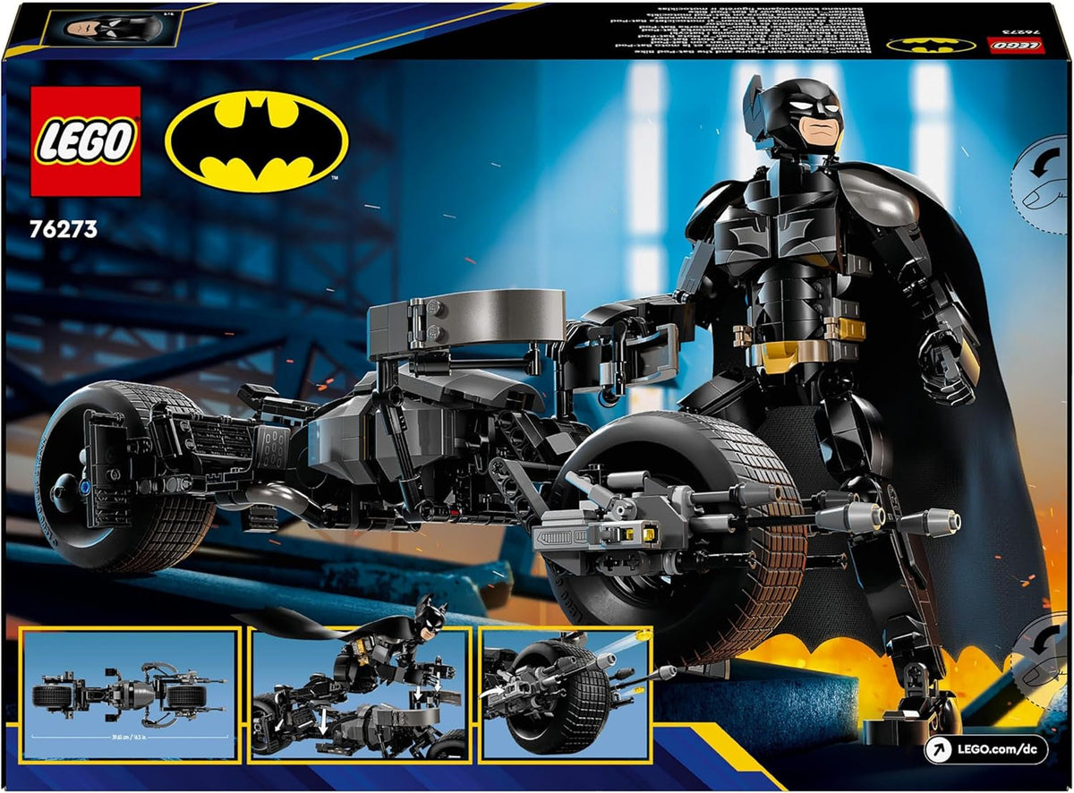 DC Batman: Batman Construction Figure & the Bat-Pod Bike Set, Cool Super-Hero Toy for 12 plus Year Old Kids, Boys & Girls, Action Playset with Motorbike Model, Birthday Gift Idea for Teens 76273