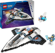City Interstellar Spaceship Toy Set, Outer Space Building Toys for 6 plus Year Old Boys, Girls & Kids, with Astronaut Minifigure for Imaginative Play, Birthday Gift Idea 60430
