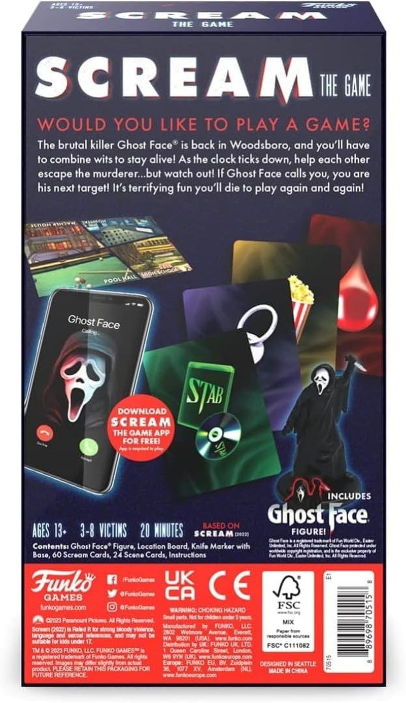 Presents: Scream - the Game | Thrilling Mystery Horror Board Game with Interactive Ios/Android App | for 3-8 Players Ages 13+