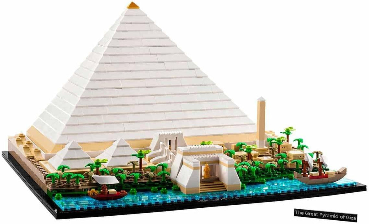 Architecture Great Pyramid of Giza Set, Home Decor Model Building Kit, Gift Idea for Adults, Men, Women, Mum, Dad, Creative Activity, Famous Landmarks Collection 21058