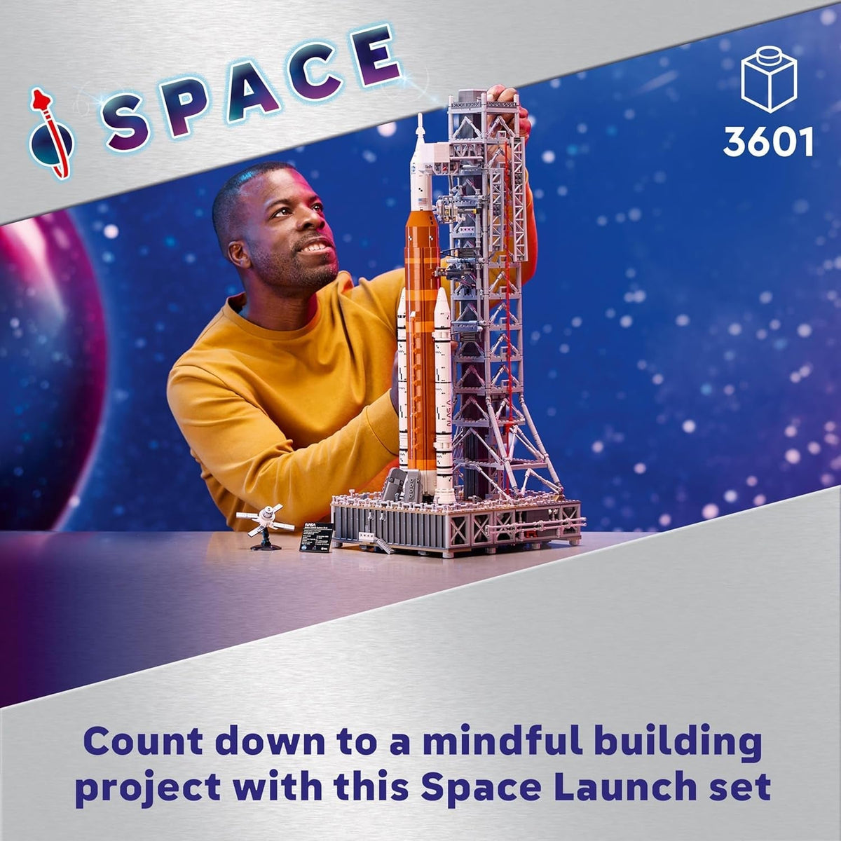 Icons NASA Artemis Space Launch System Set, Model Kit for Adults to Build, Includes an Orion Capsule and Launch Tower, Home and Office Desk Decor, Gifts for Men, Women, Him or Her 10341