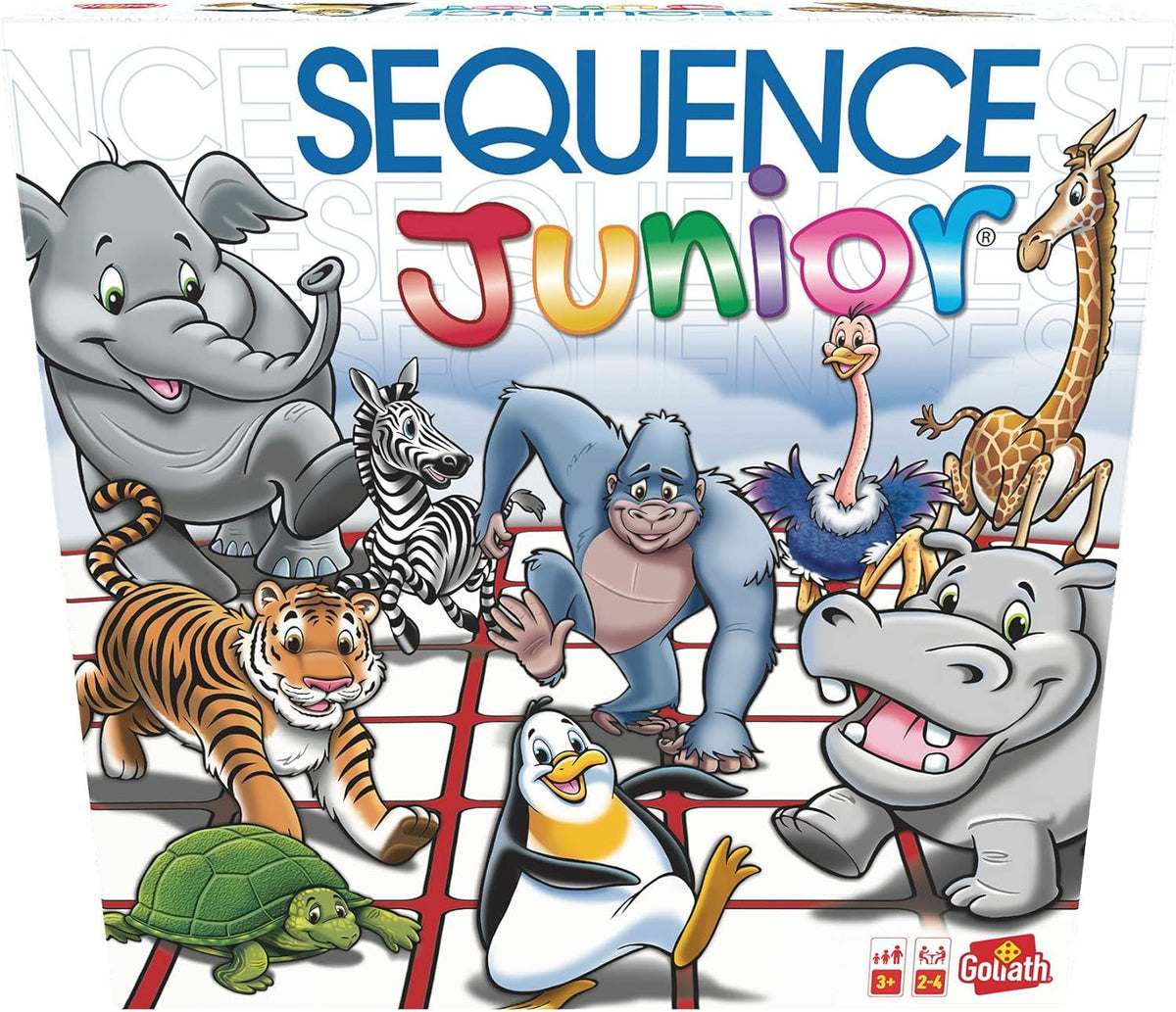 Games Sequence Junior | Classic Sequence Fun, Just for Kids! | Family Strategy Game | for 2 or More Players, Ages 3+
