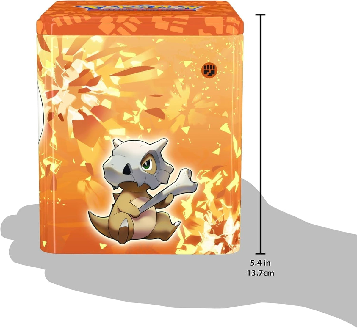 TCG: Fighting Stacking Tin - Lycanroc (3 Booster Packs & Coin)