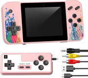 Handheld Game Console,800 Classic Games 3.5-Inch IPS Screen, Mini Retro Game Console 1200Mah Rechargeable Battery Supports 2 Players Connected TV, Portable Game Console Gifts for Adults Kids