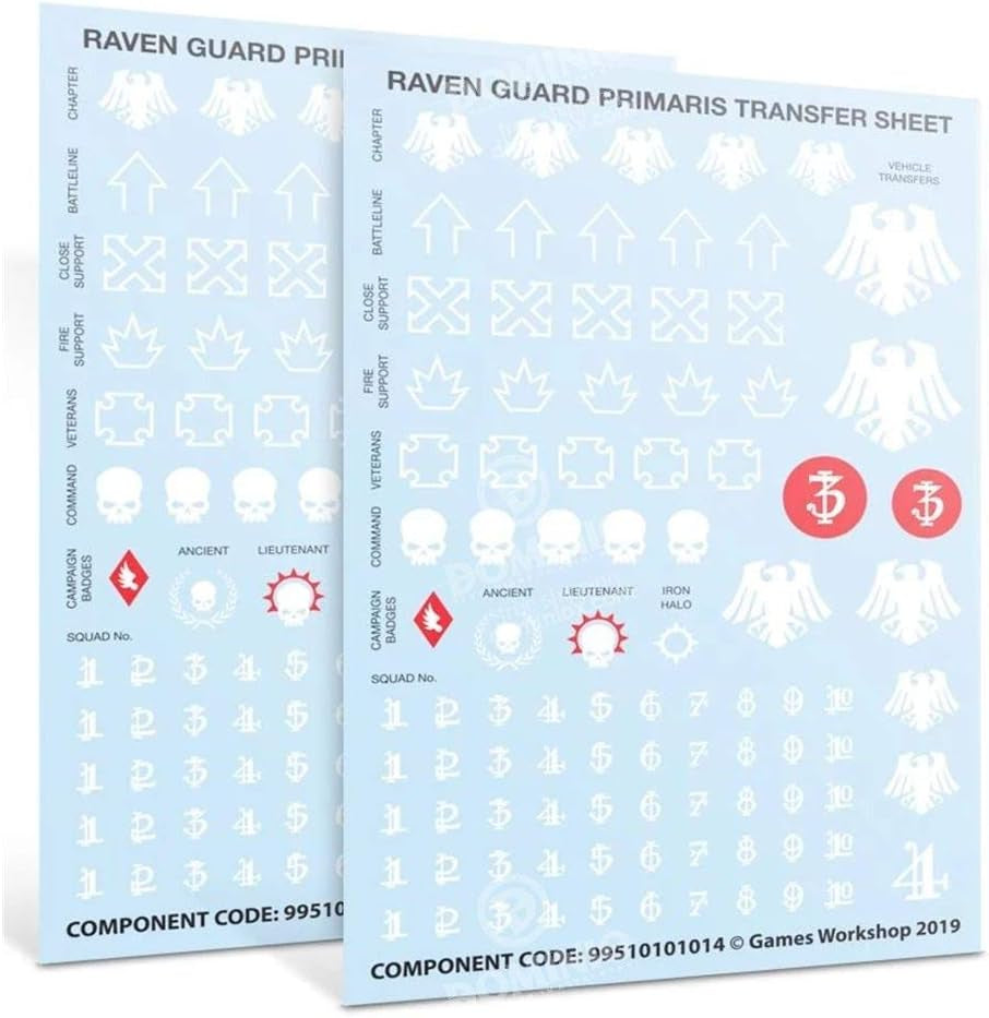 '- Warhammer 40,000 - Raven Guard Primaris Upgrades & Transfers