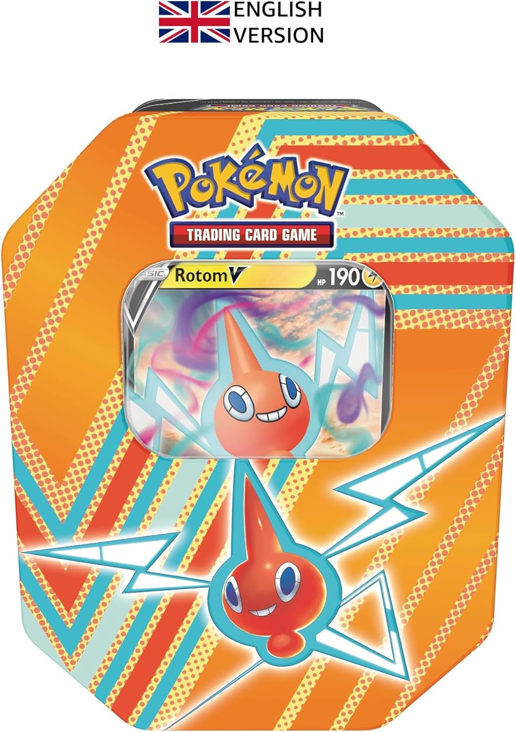 Hidden Potential Tin – Rotom V (1 Foil Card & 4 Booster Packs)