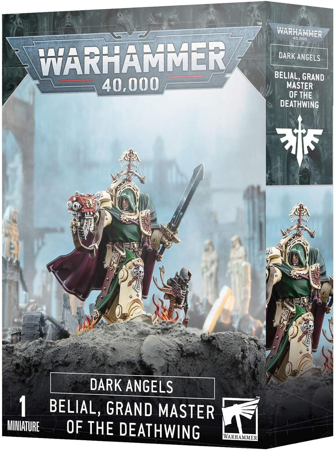 Games Workshop -  40,000 - Dark Angels: Belial Grand Master of the Deathwing, Black