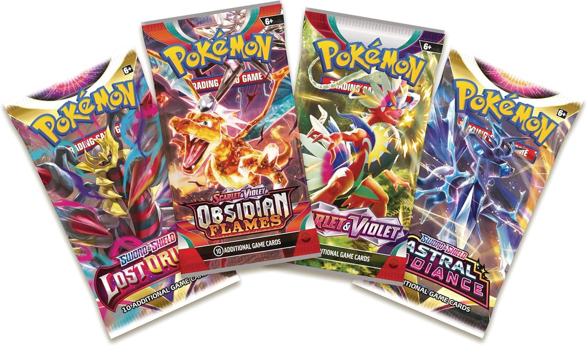 TCG: Assorted Booster Bundle (Selection of 4 Booster Packs - 40 Cards Total) (May Contain Booster Duplicates)