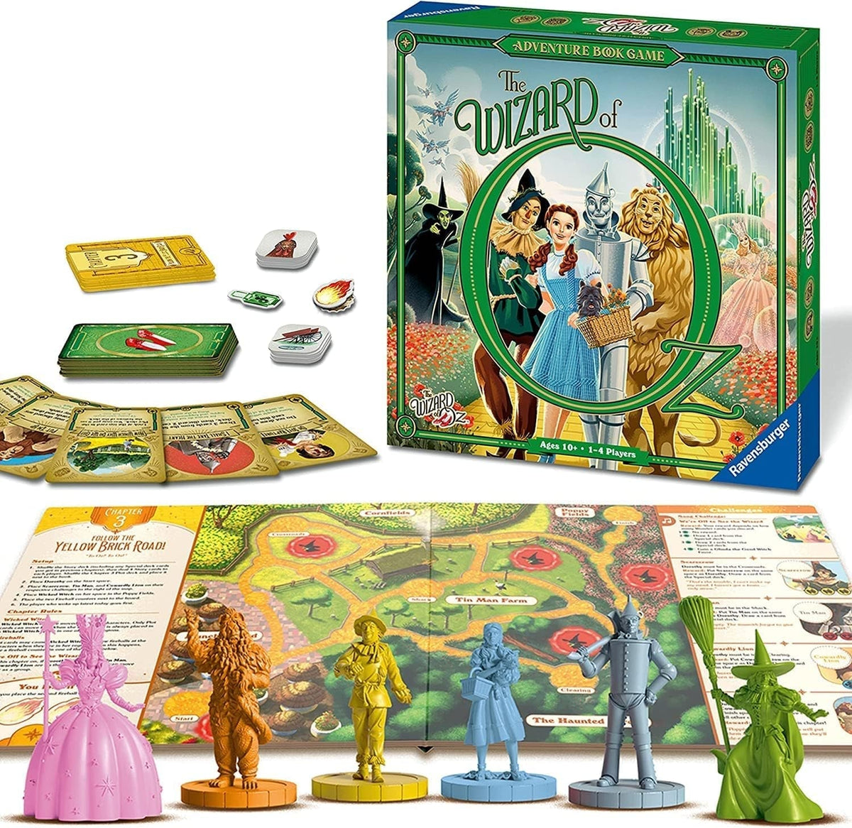 the Wizard of Oz Adventure Book - Family Strategy Board Games for Kids and Adults Age 10 Years up - 1 to 4 Players
