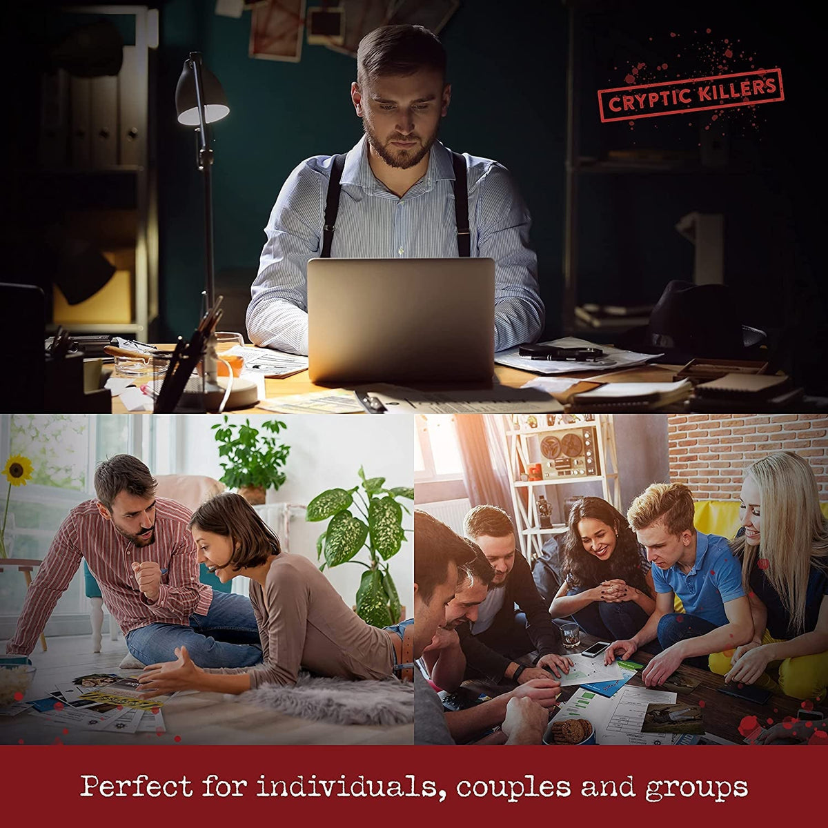 Unsolved Mystery Game - Cold Case Files Investigation - Detective Clues/Evidence - Solve the Crime - Individuals, Date Nights & Party Groups - Murder at the Movie Theater