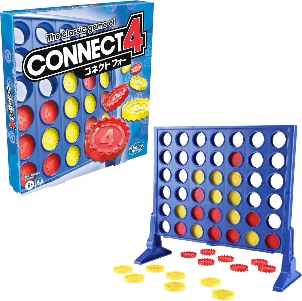 The Classic Game of Connect 4 Strategy Board Game; 2 Games for Kids Aged 6 and Up; 4 in a Row