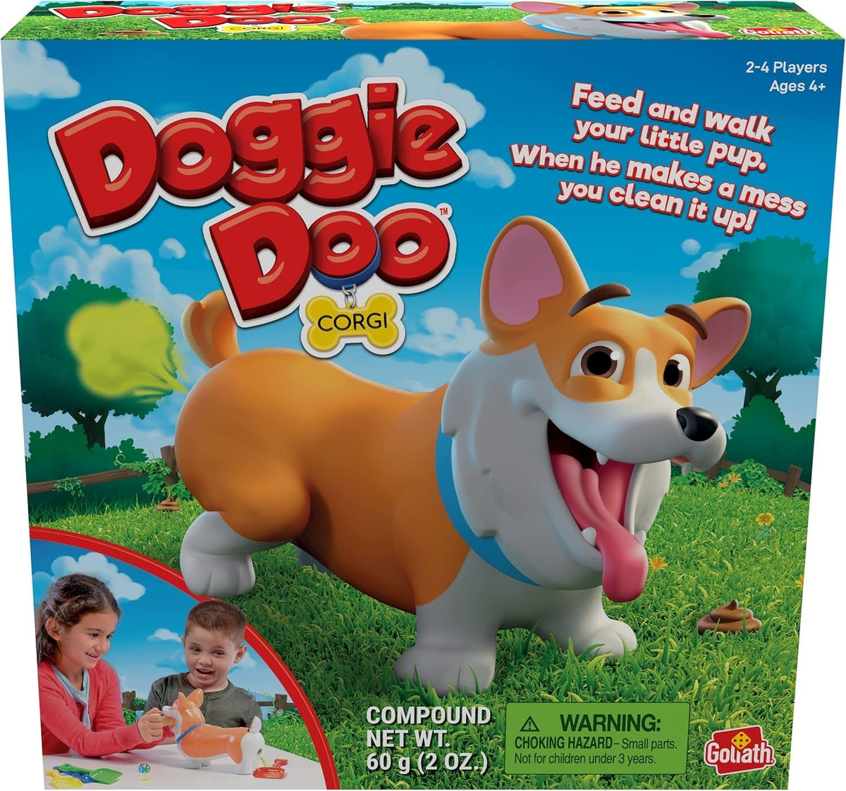 Games - Doggie Doo Corgi, Feed the Doggie and Collect His Doo to Win, Kids Action Game, for 2-4 Players, Ages 4+