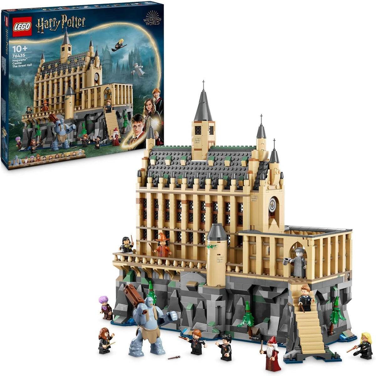 Harry Potter Hogwarts Castle: the Great Hall Set, Collectible Toy Playset for Kids, Boys & Girls, with 11 Minifigures Incl. Hermione Granger and Ron Weasley, Wizarding World Gift for Fans 76435