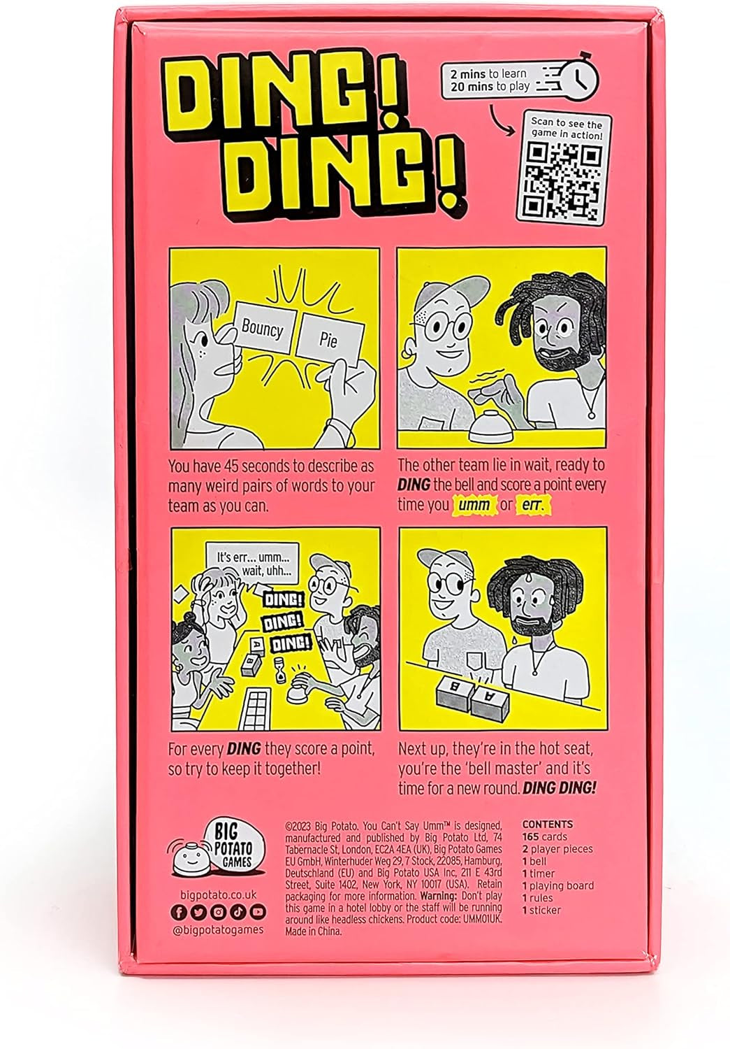 You Can’T Say Umm: Board Game for Adults and Kids, Fun Family Word Game for Game Night (4-10 Players)