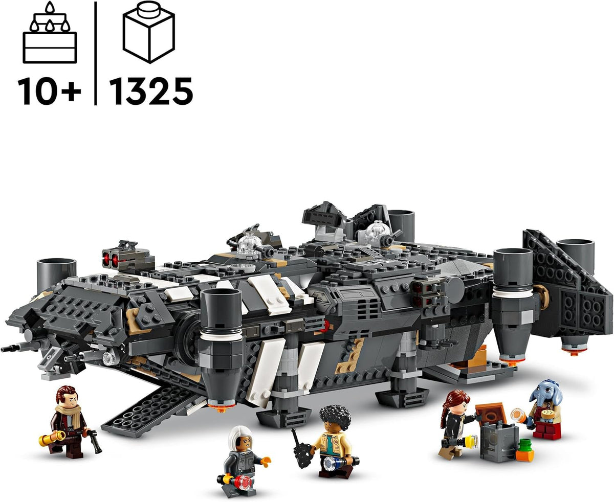 Star Wars: Skeleton Crew the Onyx Cinder Set, Collectible Building Toy for 10 plus Year Old Boys & Girls, Includes 5 Character Minifigures, Gift Idea for Kids and Fans 75374