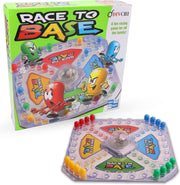Race to Base Board Game for Kids - Racing and Chasing to Base Game Kids Children Race to Base Pop a Dice Board Game Great Family Friends Frustration Party Game Ludo