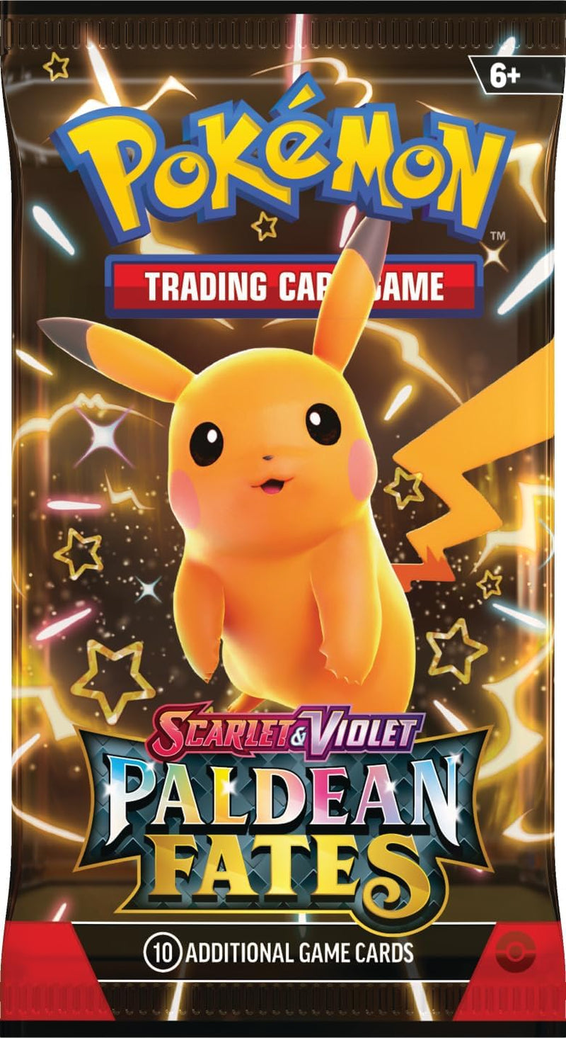 TCG: Scarlet & Violet—Paldean Fates Tech Sticker Collection – Maschiff (1 Foil Promo Card & 3 Booster Packs)