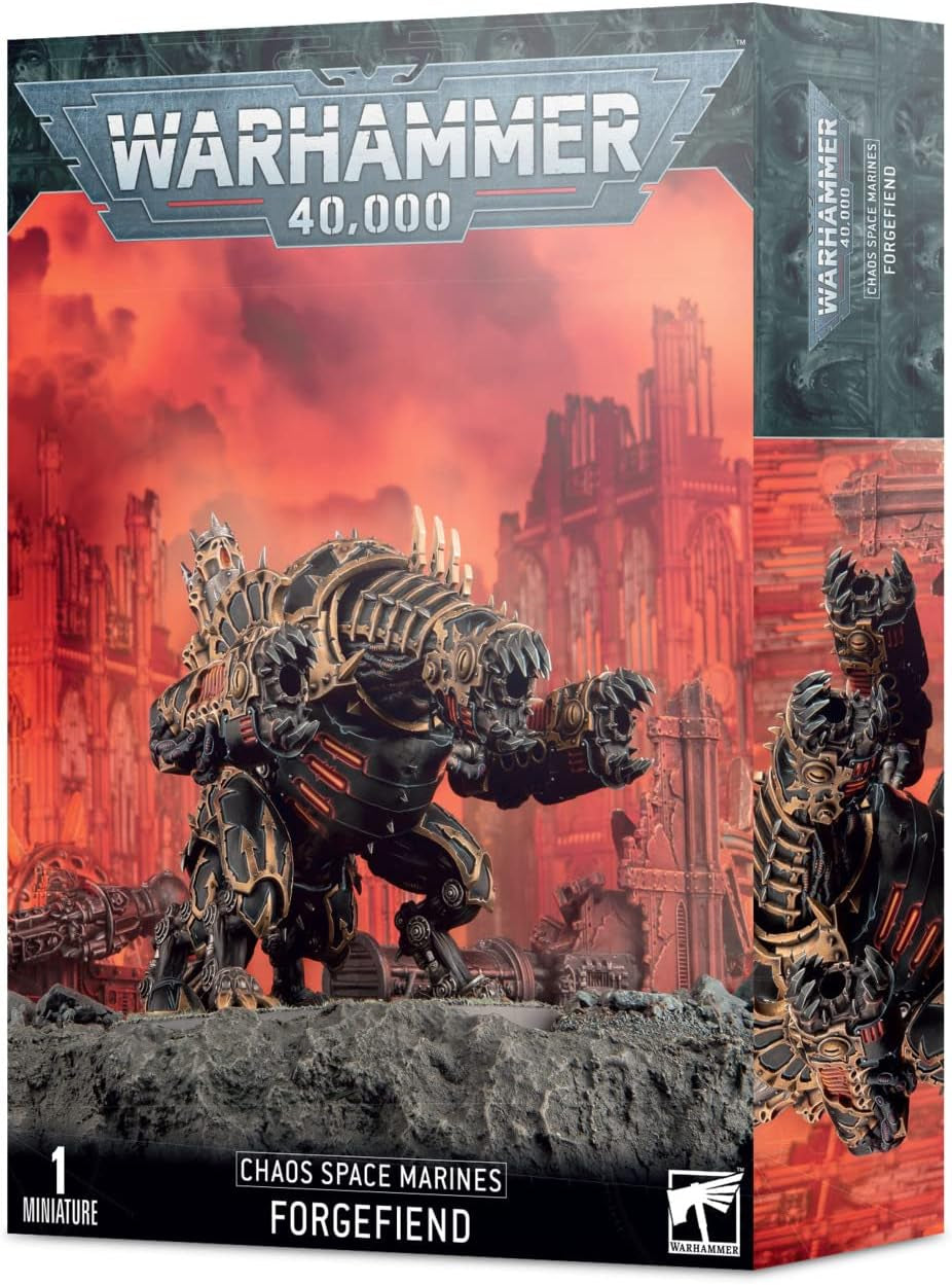 43-14 Warhammer 40K - Space Marine Du Chaos Forgefiend (2019), Black