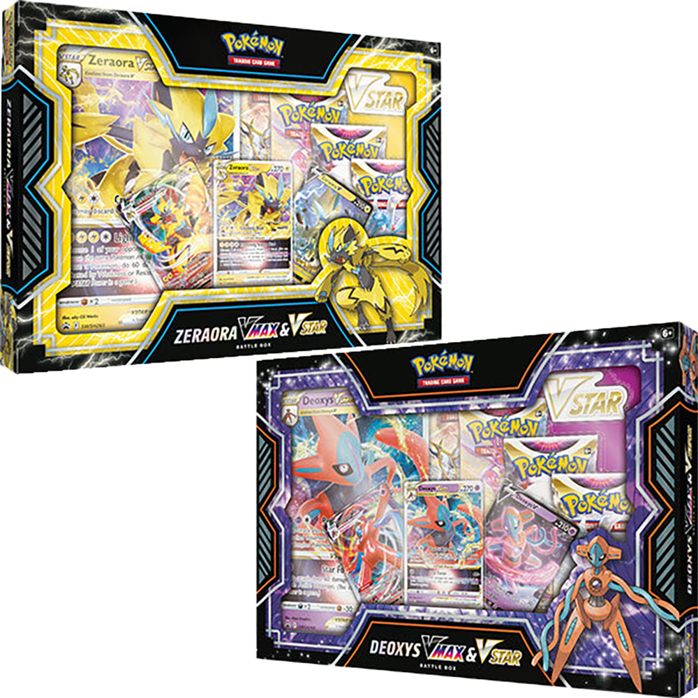 Pokemon TCG Deoxys and Zeraora VMAX & VSTAR Battle Box