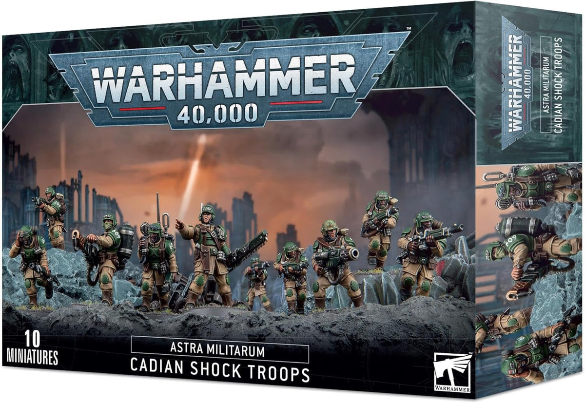 '- Warhammer 40,000 - Astra Militarum: Cadian Shock Troops (2023 Edition)
