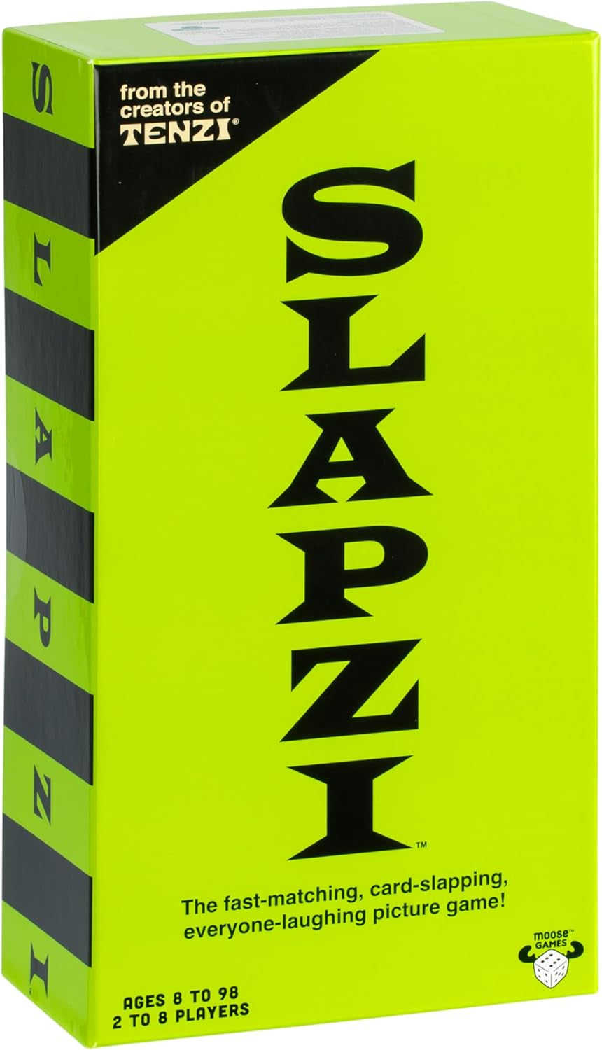 SLAPZI - the Fast-Matching, Card-Slapping Game, Match Picture Cards to Clue Cards and Slap down Your Match, Fast, Fun and Easy, Perfect for Family Game Nights & Parties. for 2-8 Players, Ages 8+