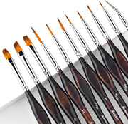 Detail Paint Brush Set-11Pcs Fine Paint Brushes,Miniature Micro Paint Brushes for Miniature Figure,Model Painting,Fine Detailing,Art Painting